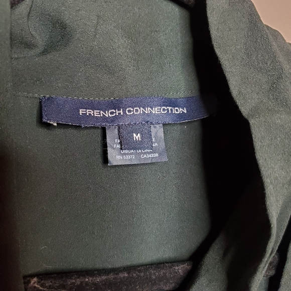 French Connection Crepe Tie Neck Cold Shoulder - Picture 6 of 10